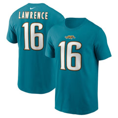 Trevor Lawrence Jacksonville Jaguars Throwback Name & Number T-Shirt - Teal | Nike on sale