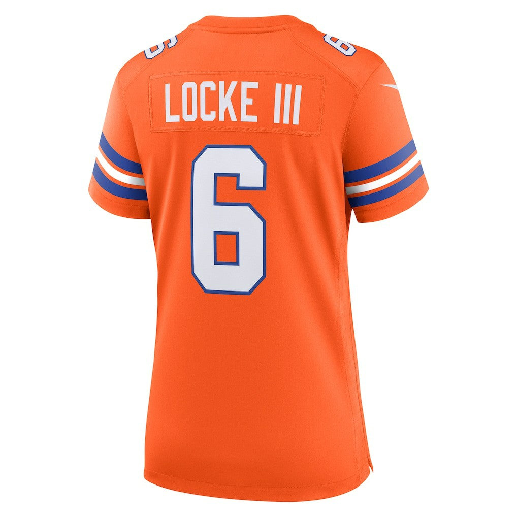 P.J. Locke III Denver Broncos Women's Mile High Collection 1977 Throwback Player Game Jersey - Orange | Nike sale