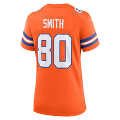 Rod Smith Denver Broncos Women's Mile High Collection 1977 Throwback Retired Player Game Jersey - Orange | Nike on sale