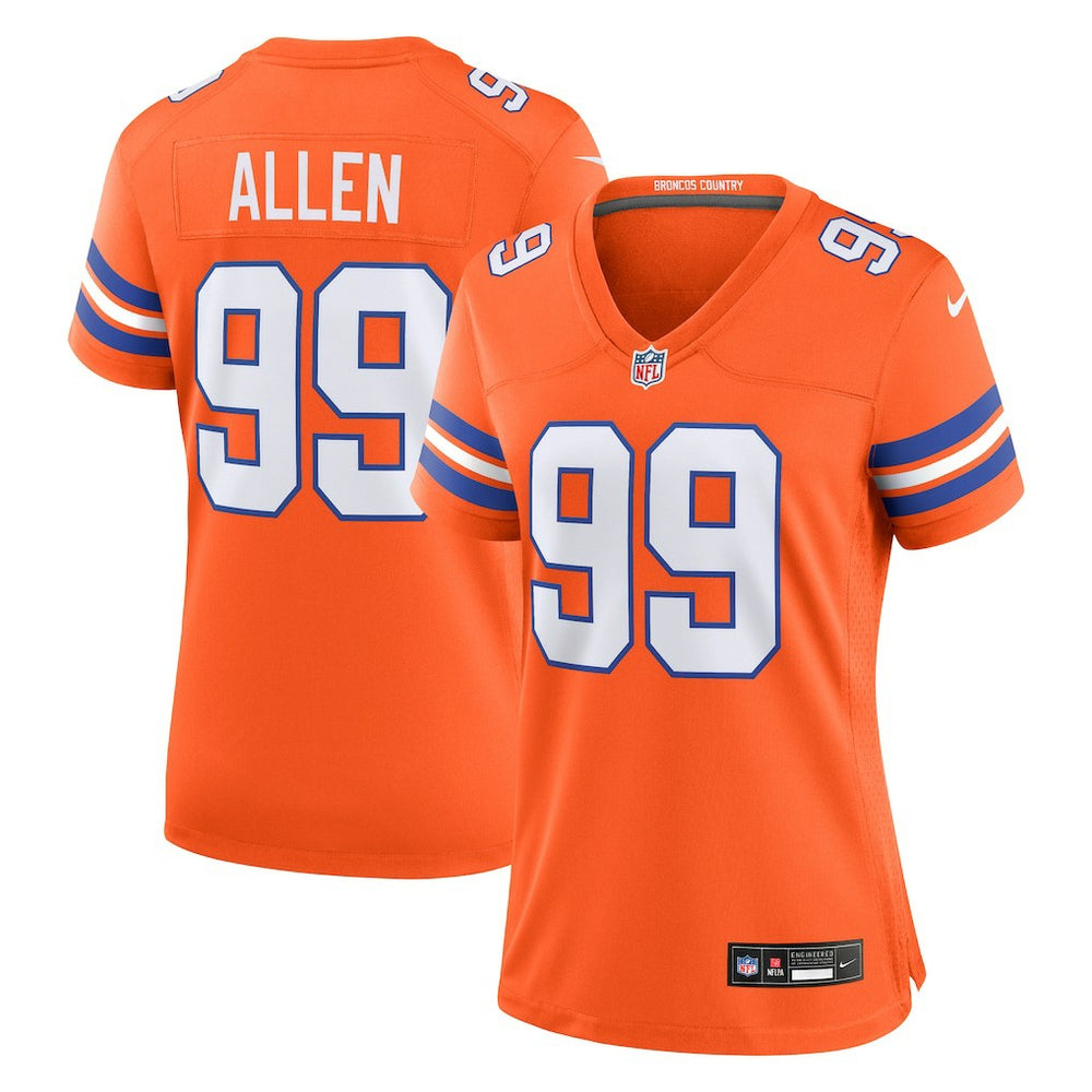 Zach Allen Denver Broncos Women's Mile High Collection 1977 Throwback Player Game Jersey - Orange | Nike discount