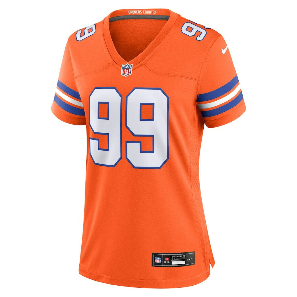 Zach Allen Denver Broncos Women's Mile High Collection 1977 Throwback Player Game Jersey - Orange | Nike discount