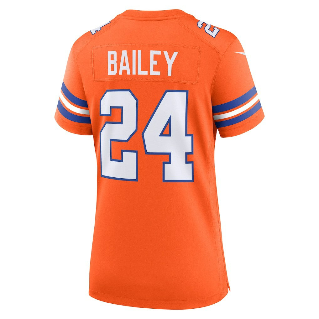 Champ Bailey Denver Broncos Women's Mile High Collection 1977 Throwback Retired Player Game Jersey - Orange | Nike for sale