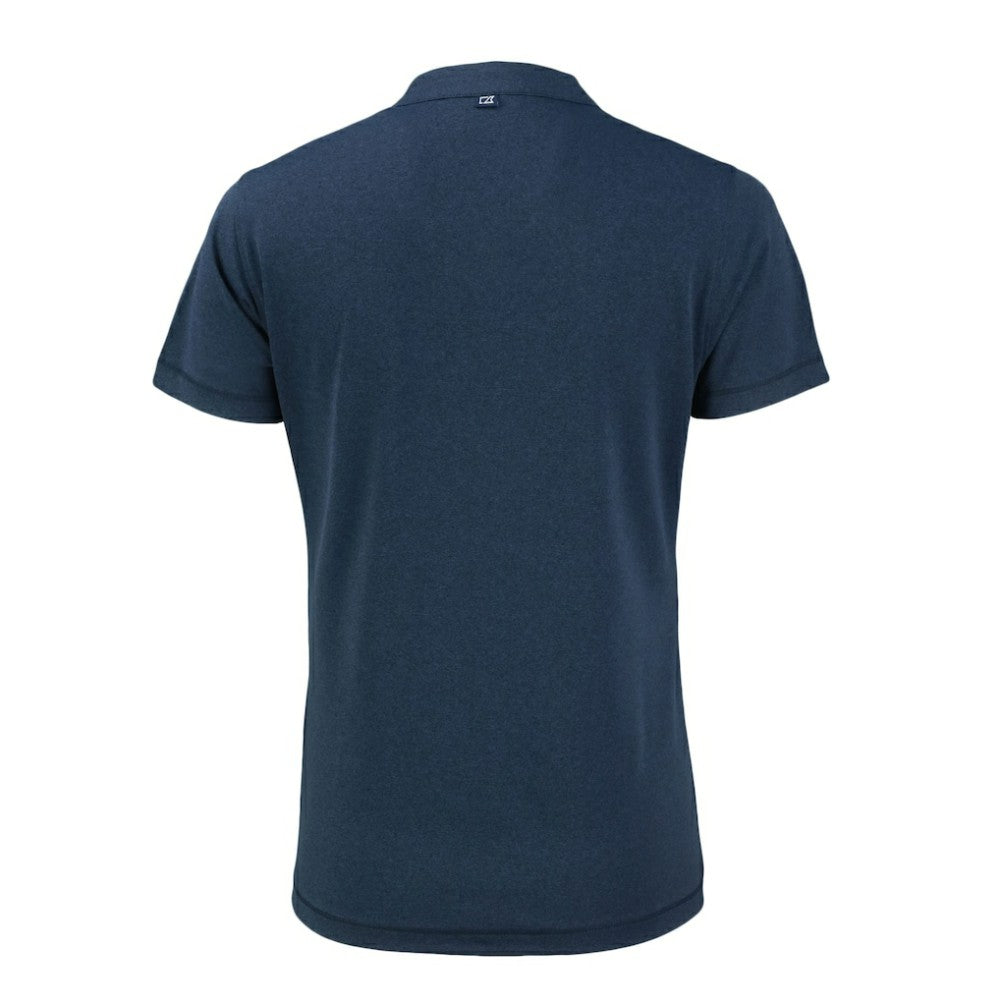 Philadelphia Phillies Cutter & Buck Women's Forge Stretch Blade DryTec V-Neck Polo - Heather Navy