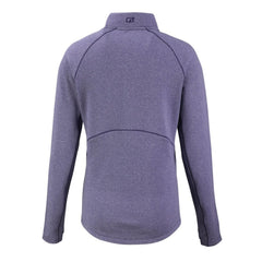 Colorado Rockies Cutter & Buck Women's Peshastin Eco Fleece Recycled Raglan Half-Zip Top - Heather Purple