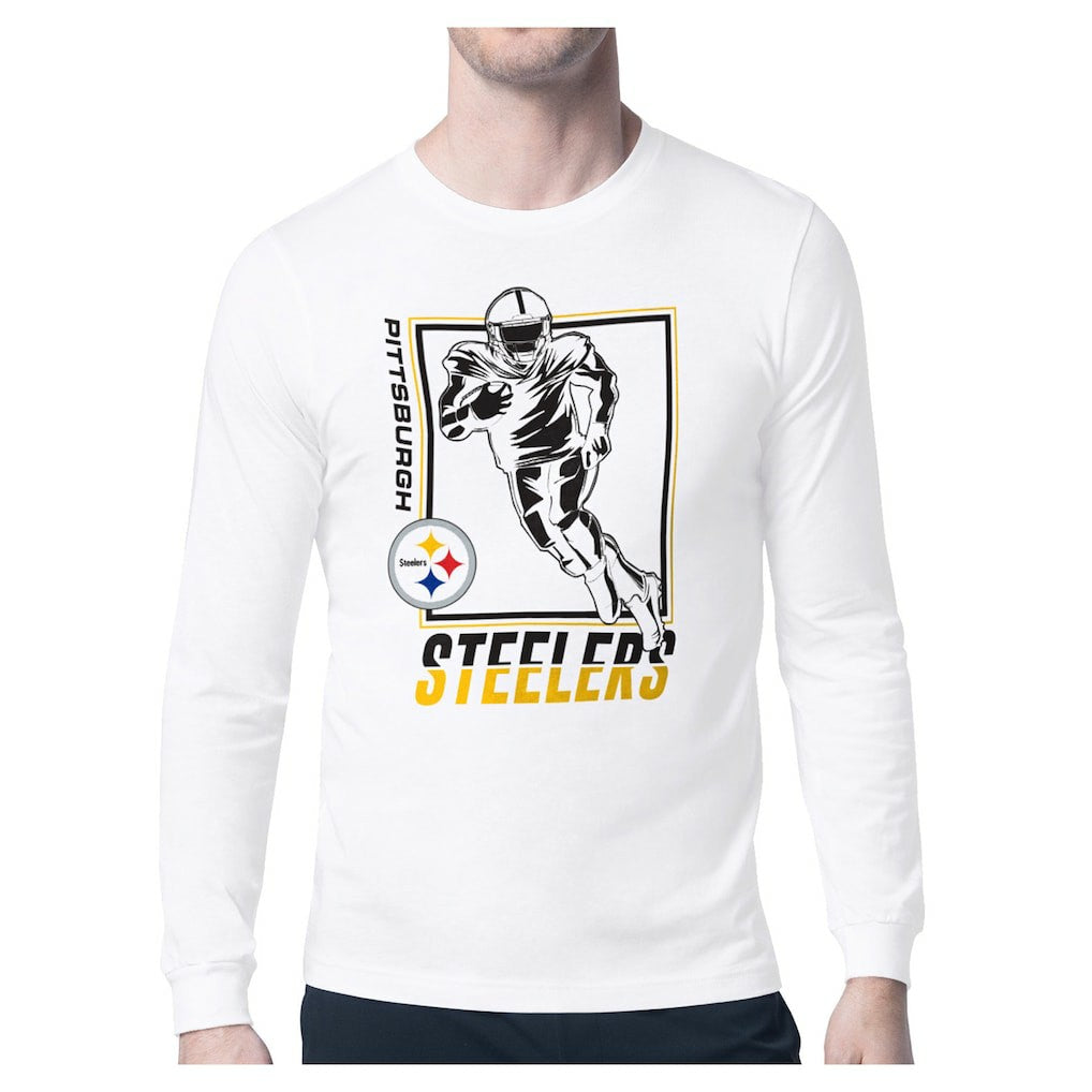 Pittsburgh Steelers Starter Player Grid Graphic Long Sleeve T-Shirt - White outlet