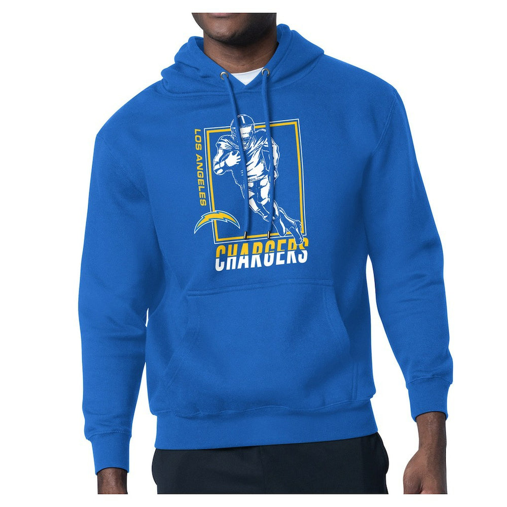 Los Angeles Chargers Starter Player Grid Pullover Hoodie - Powder Blue for sale