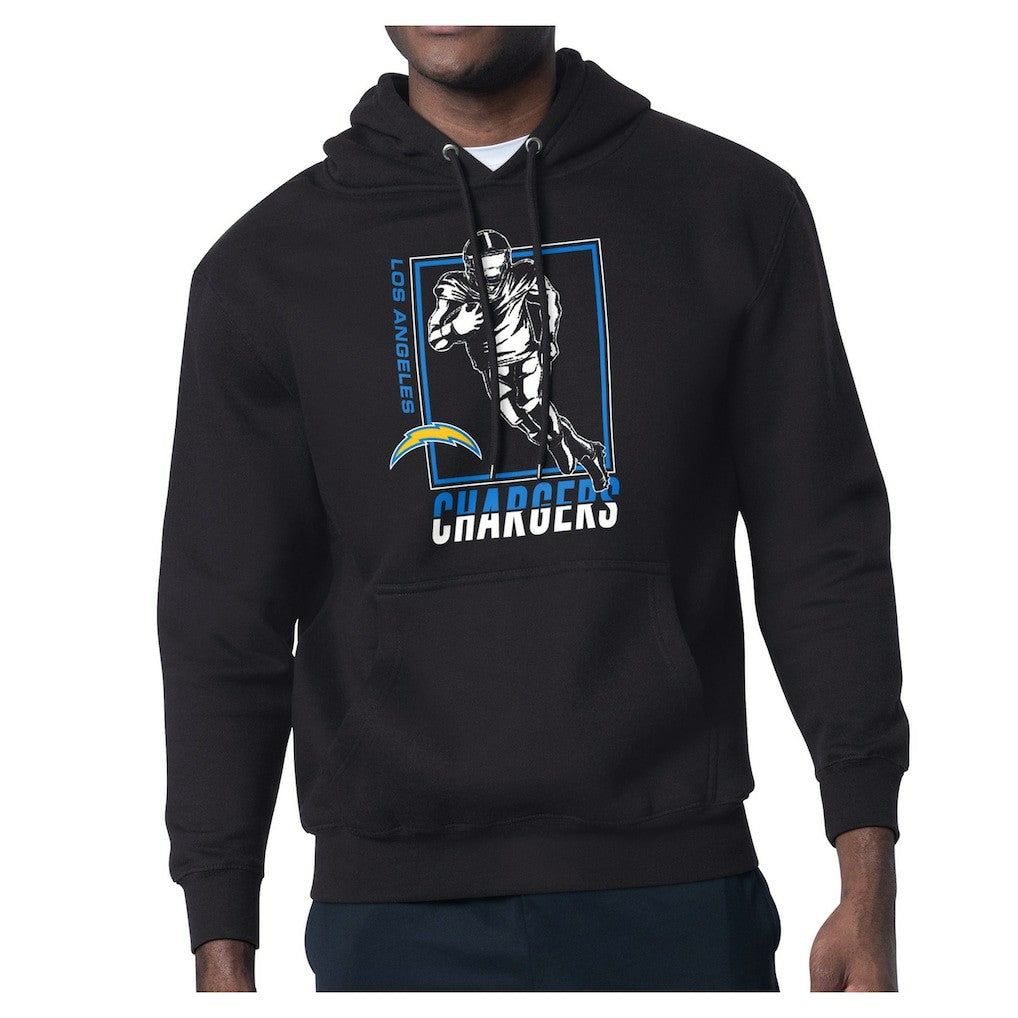 Los Angeles Chargers Starter Player Grid Pullover Hoodie - Black discount