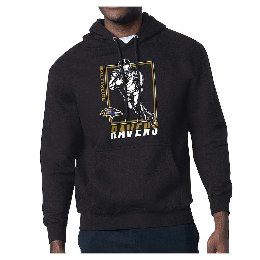 Baltimore Ravens Starter Player Grid Pullover Hoodie - Black cheap