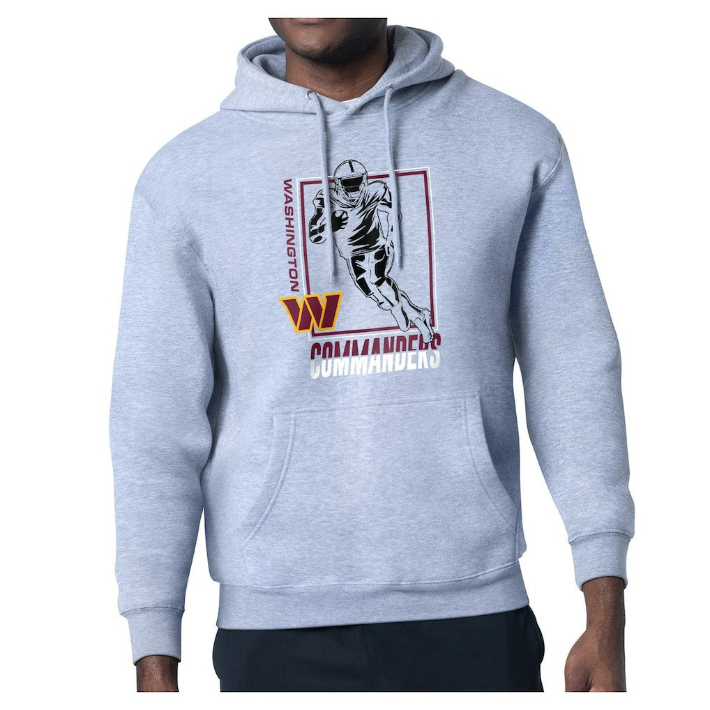 Washington Commanders Starter Player Grid Pullover Hoodie - Heather Gray online