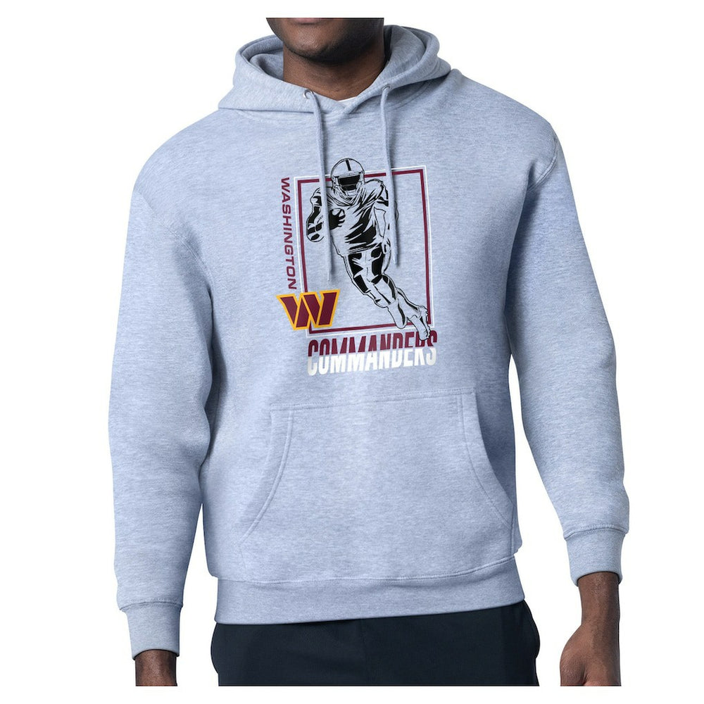 Washington Commanders Starter Player Grid Pullover Hoodie - Heather Gray online