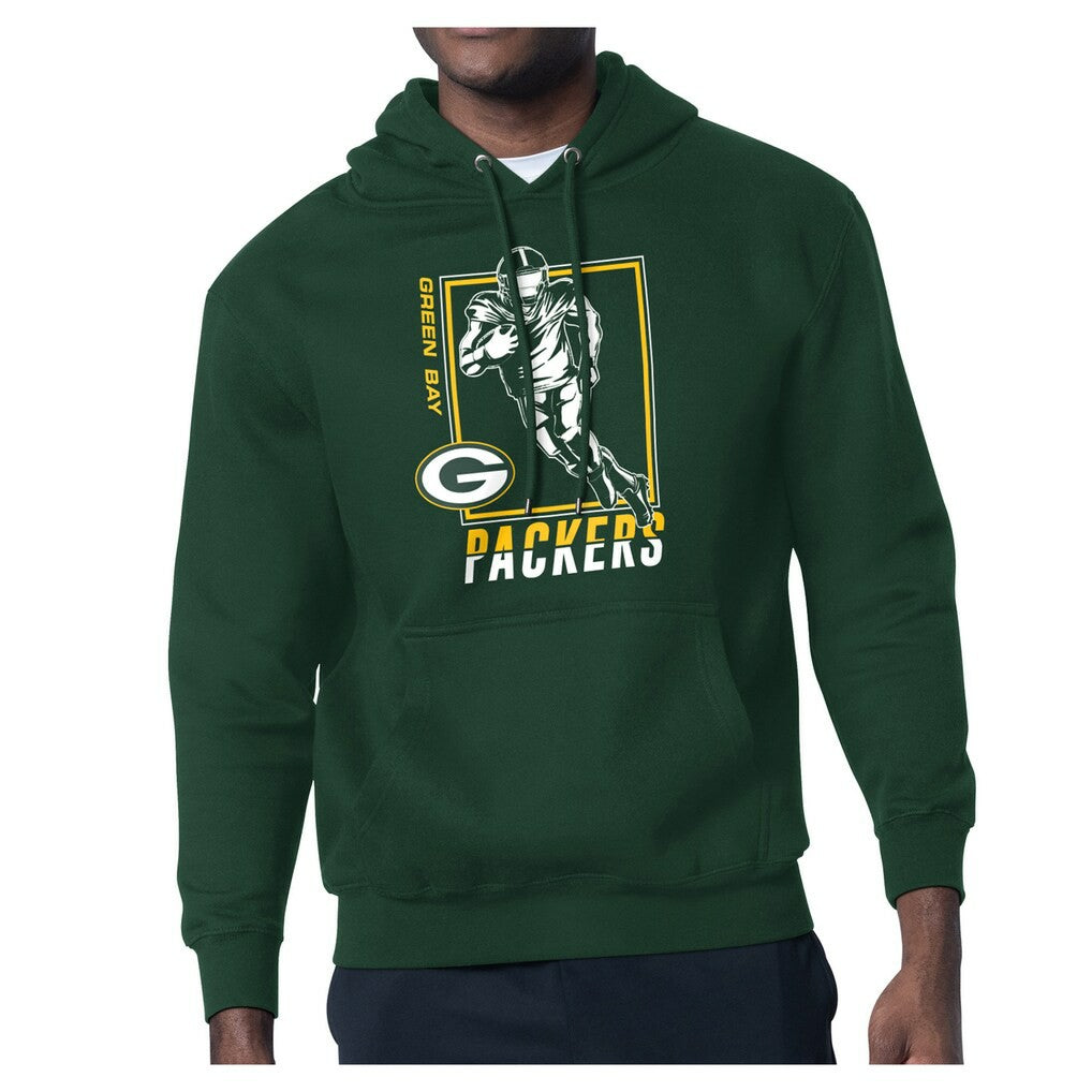 Green Bay Packers Starter Player Grid Pullover Hoodie - Green sale