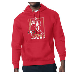 San Francisco 49ers Starter Player Grid Pullover Hoodie - Red outlet