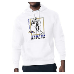 Baltimore Ravens Starter Player Grid Pullover Hoodie - White for sale