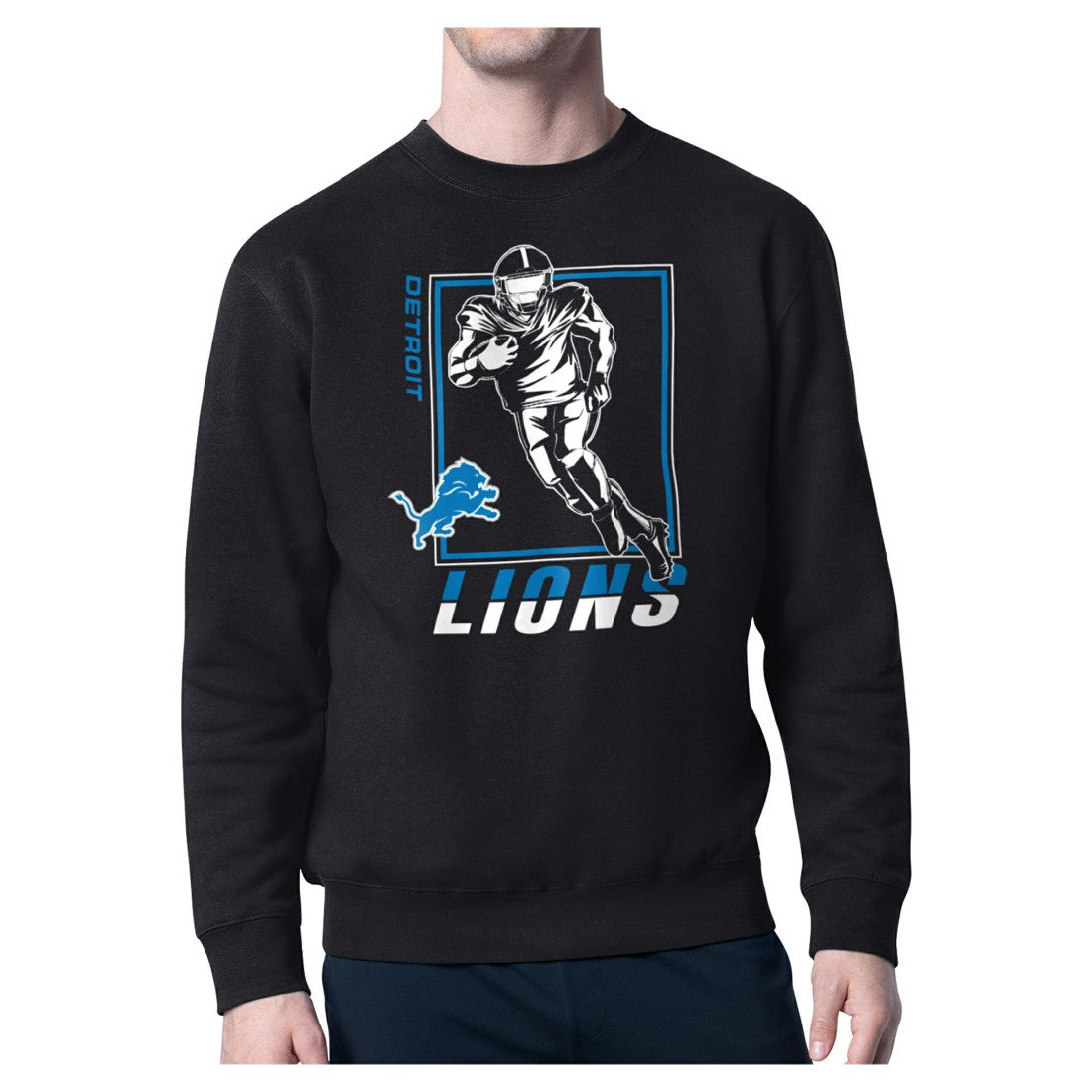 Detroit Lions Starter Player Grid Pullover Sweatshirt - Black for sale