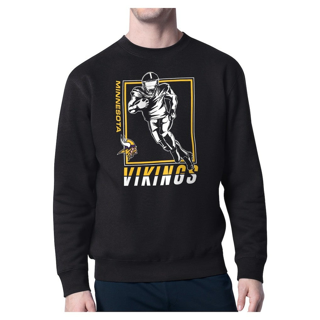 Minnesota Vikings Starter Player Grid Pullover Sweatshirt - Black for sale
