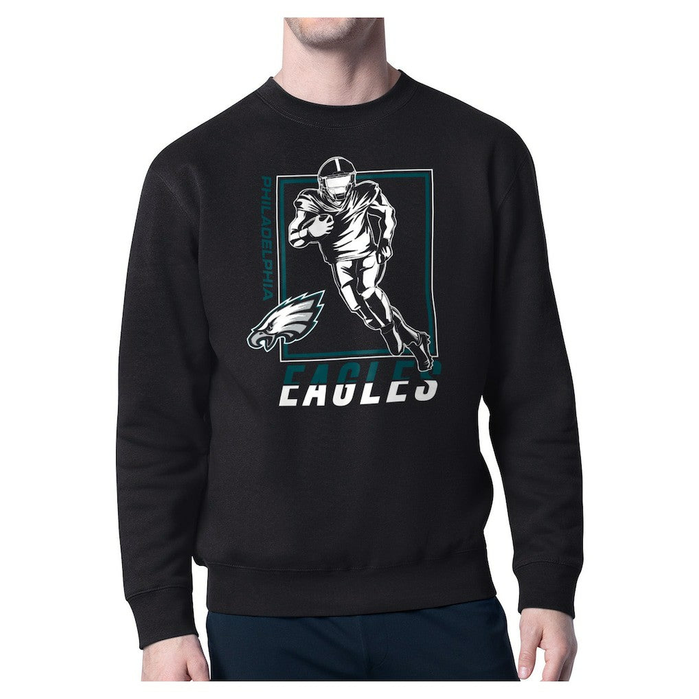 Philadelphia Eagles Starter Player Grid Pullover Sweatshirt - Black outlet