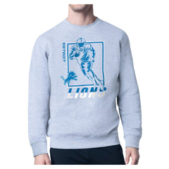 Detroit Lions Starter Player Grid Pullover Sweatshirt - Heather Gray online