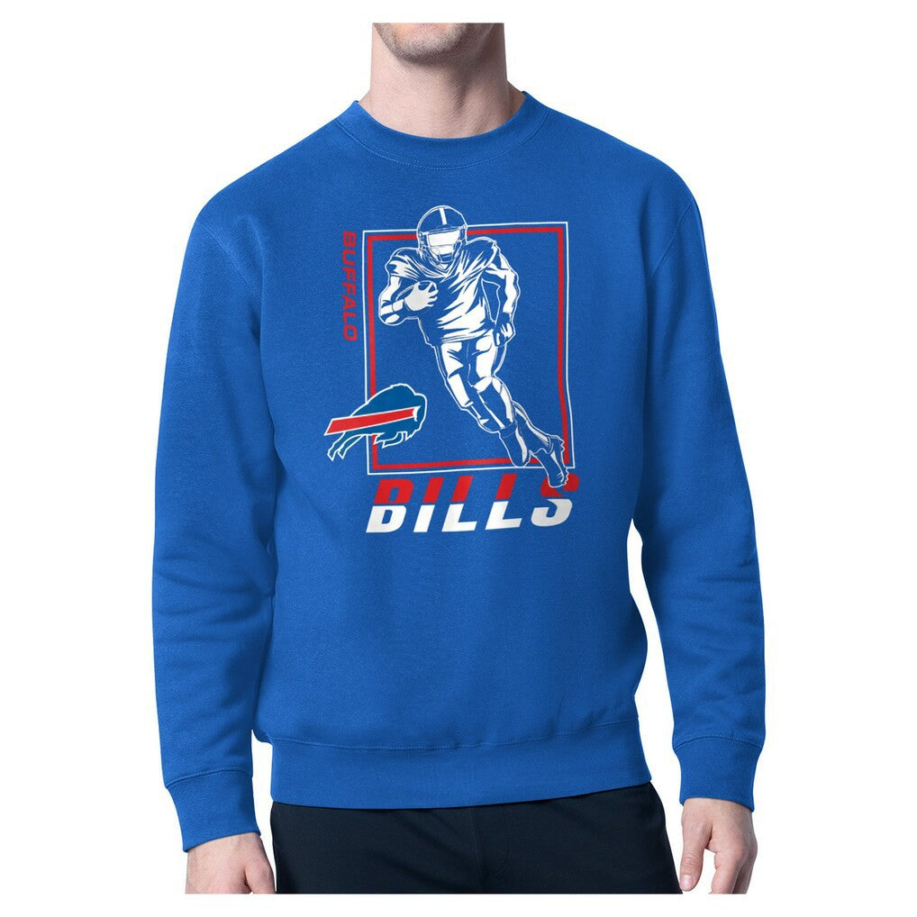 Buffalo Bills Starter Player Grid Pullover Sweatshirt - Royal online