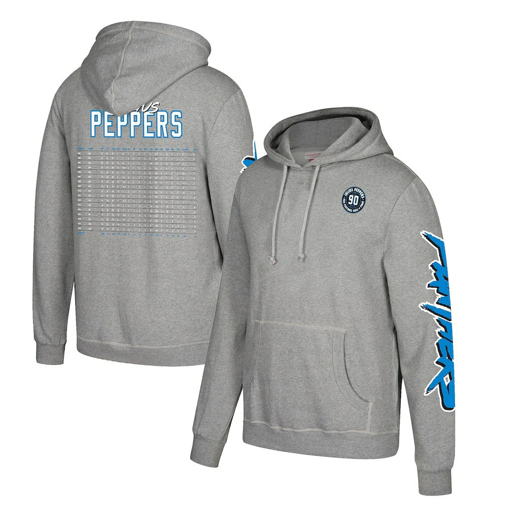 Julius Peppers Carolina Panthers Name & Number Pullover Hoodie – Heather Gray online
