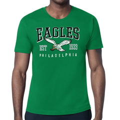 Philadelphia Eagles Starter Distressed Retro Logo T-Shirt - Kelly Green outlet