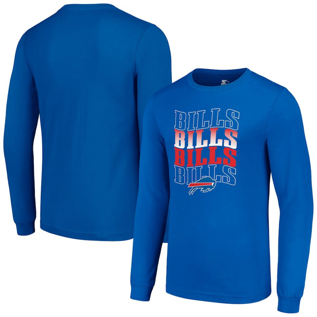 Buffalo Bills Starter Team Name Graphic Long Sleeve T-Shirt - Royal outlet