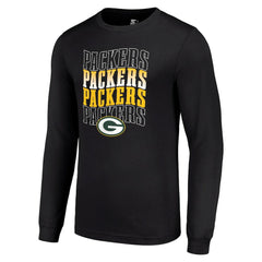 Green Bay Packers Starter Team Name Graphic Long Sleeve T-Shirt - Black online