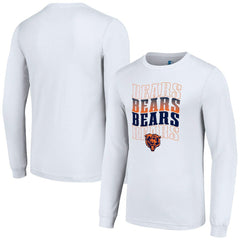 Chicago Bears Starter Team Name Graphic Long Sleeve T-Shirt - White outlet