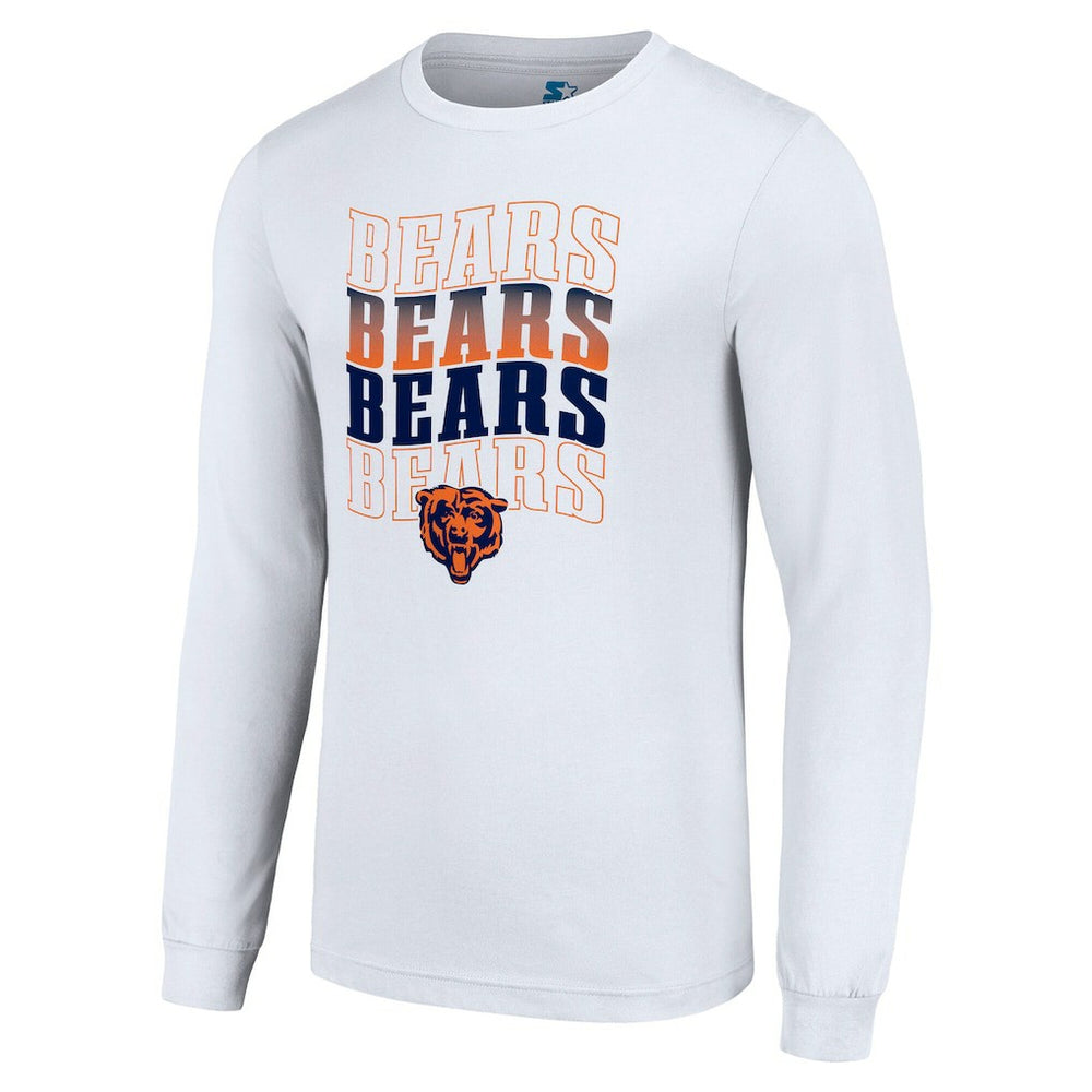 Chicago Bears Starter Team Name Graphic Long Sleeve T-Shirt - White outlet
