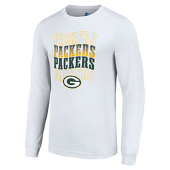 Green Bay Packers Starter Team Name Graphic Long Sleeve T-Shirt - White sale