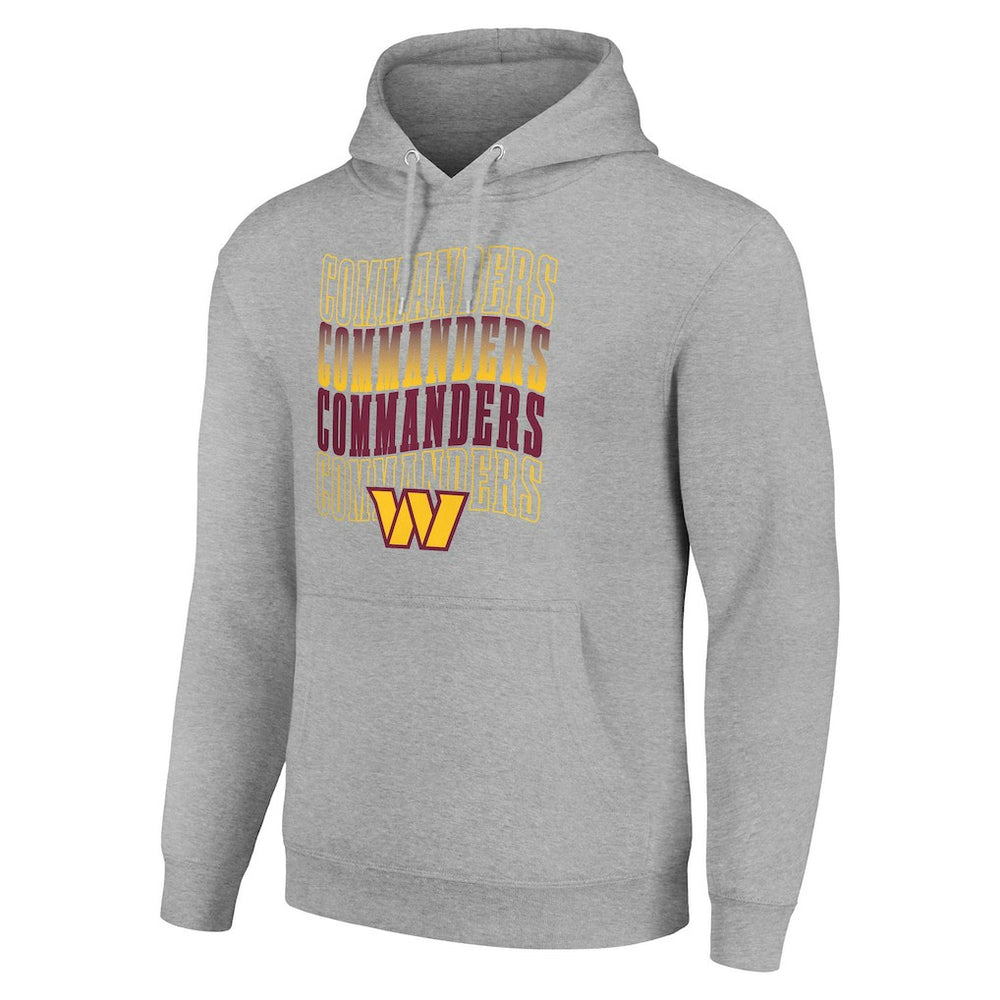 Washington Commanders Starter Four Team Name Logo Fleece Pullover Hoodie - Heather Gray outlet