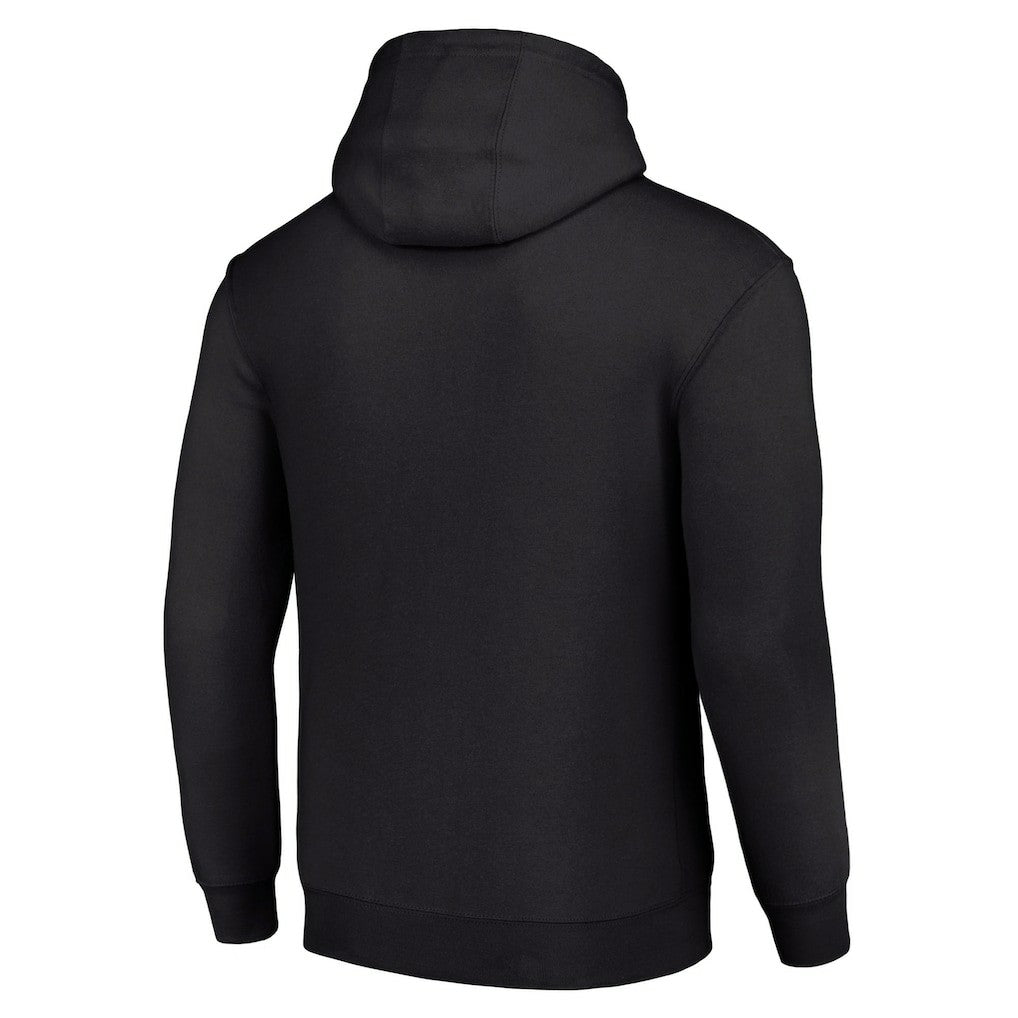 Atlanta Falcons Starter Four Team Name Logo Fleece Pullover Hoodie - Black sale