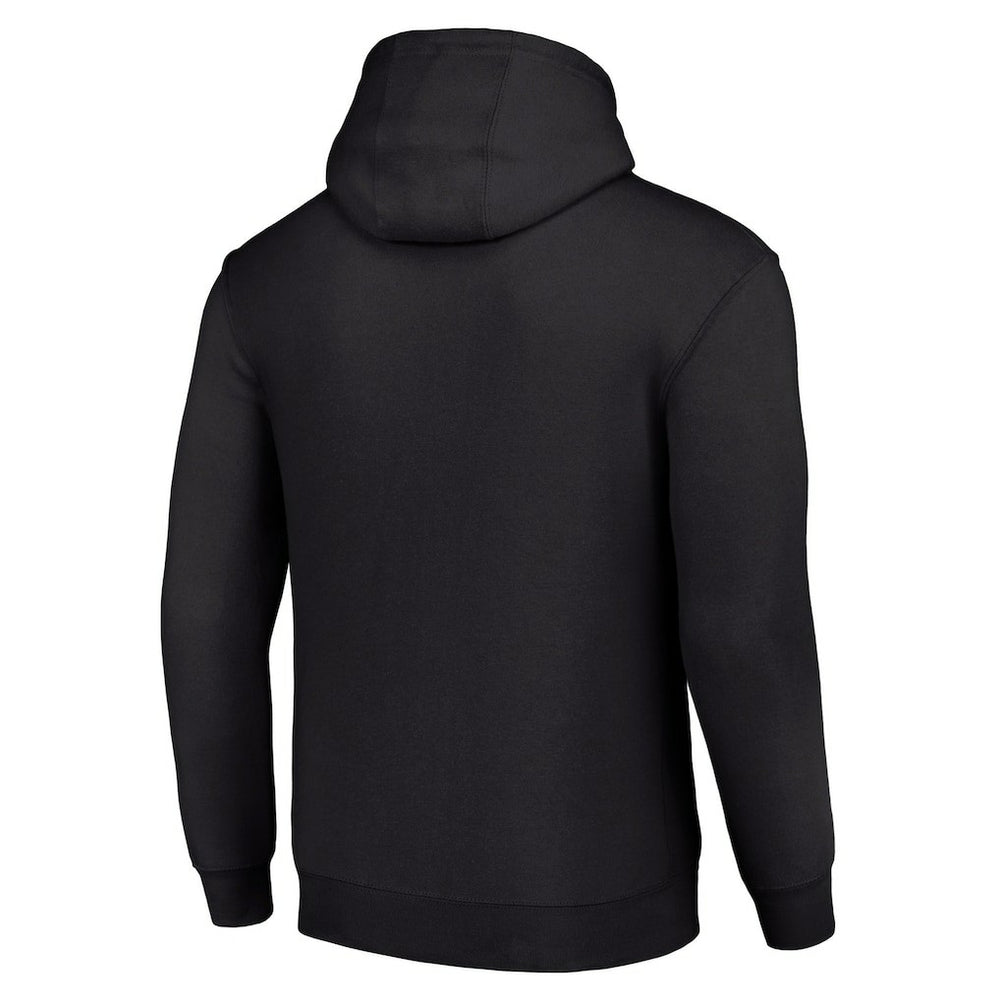 Atlanta Falcons Starter Four Team Name Logo Fleece Pullover Hoodie - Black sale