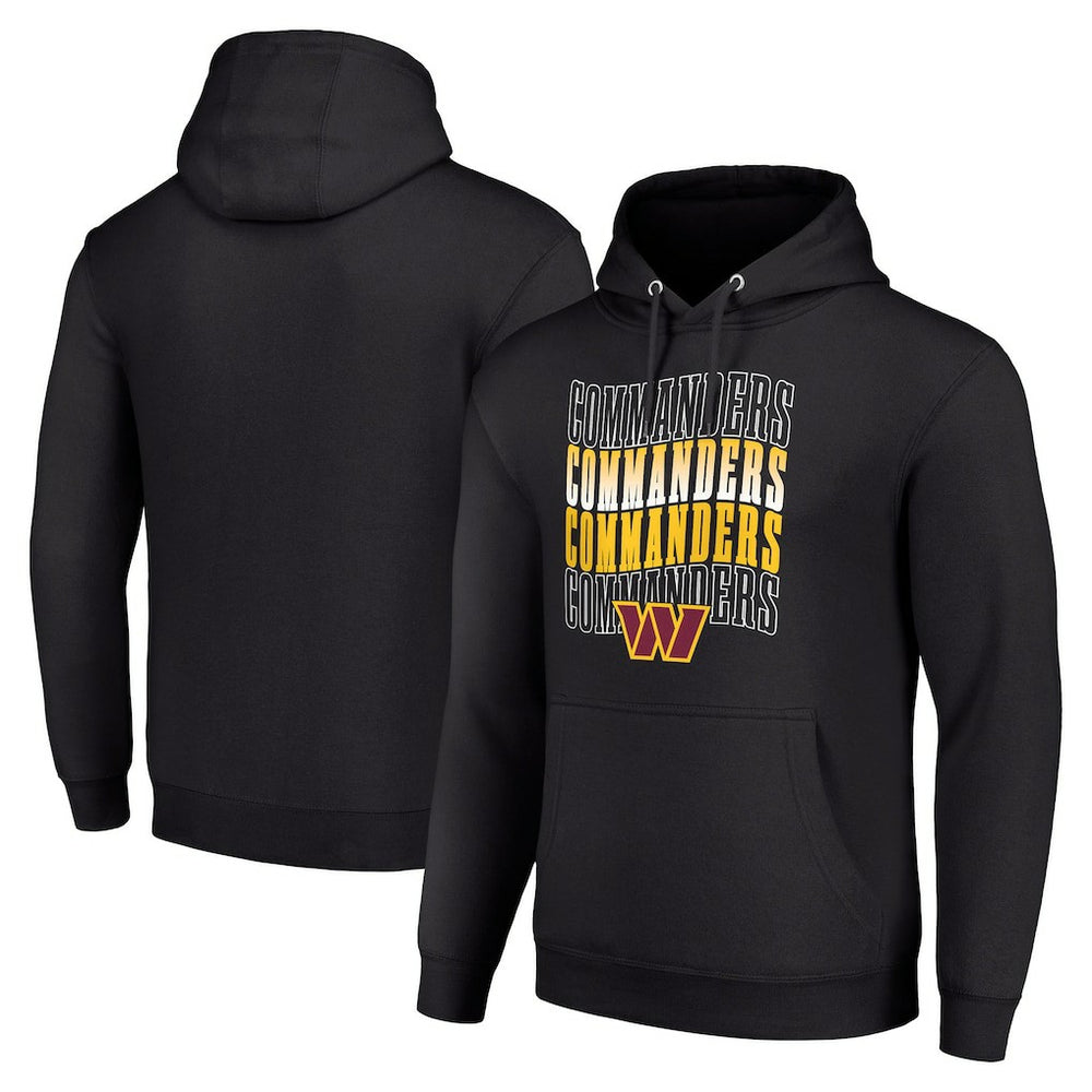 Washington Commanders Starter Four Team Name Logo Fleece Pullover Hoodie - Black online