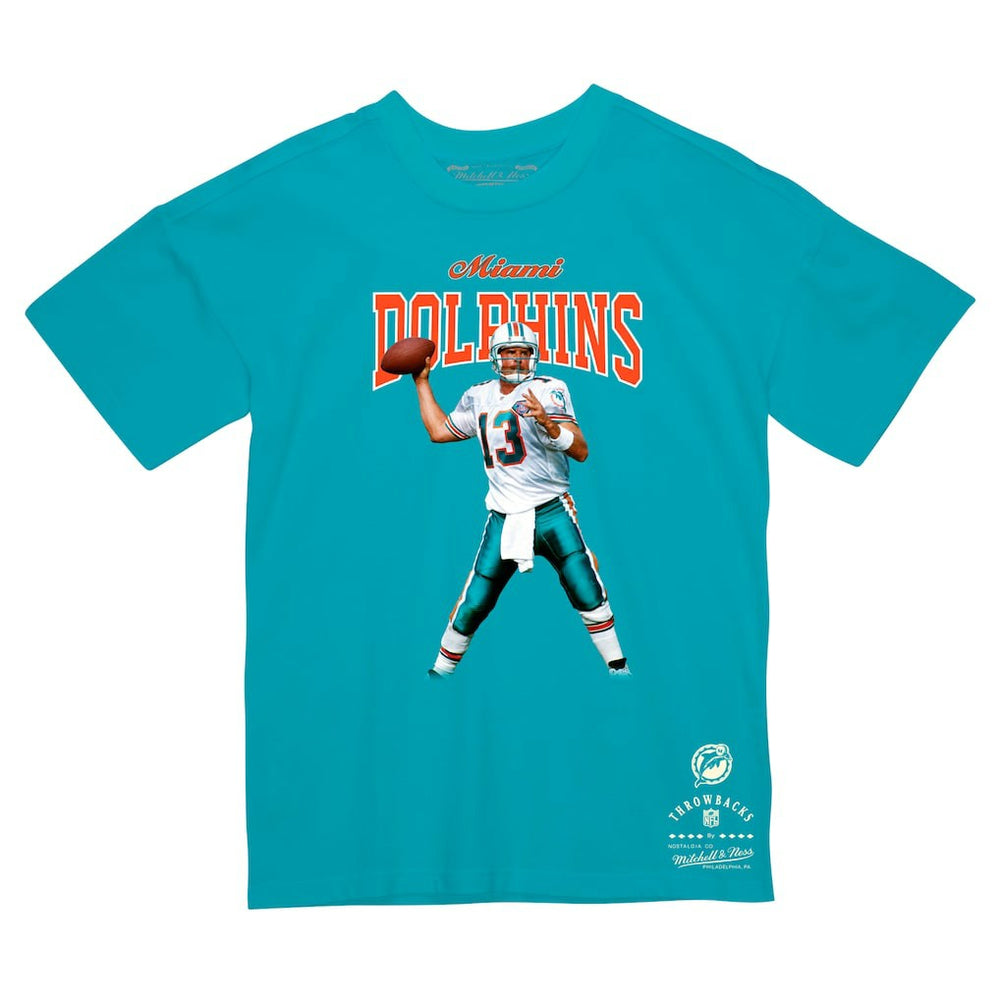 Dan Marino Miami Dolphins Sideline Retired Player T-Shirt - Aqua outlet