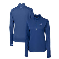 Buffalo Bills Cutter & Buck Women's Traverse Stretch Quarter-Zip Pullover Top - Royal sale