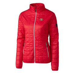 San Francisco 49ers Cutter & Buck Women's Rainier PrimaLoft Eco Insulated Full-Zip Puffer Jacket - Scarlet cheap