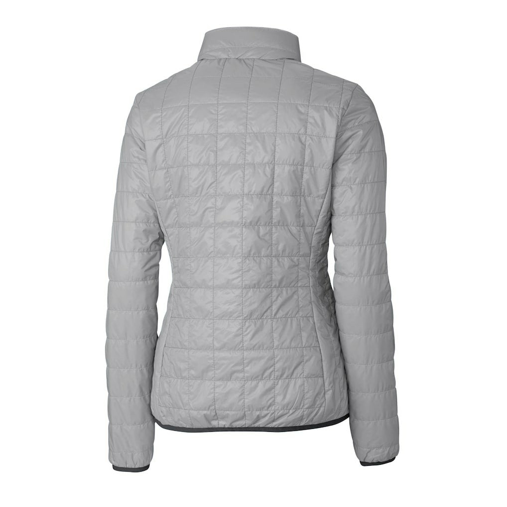 Pittsburgh Steelers Cutter & Buck Women's Rainier PrimaLoft Eco Insulated Full-Zip Puffer Jacket - Gray for sale