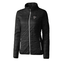 Atlanta Falcons Cutter & Buck Women's Rainier PrimaLoft Eco Insulated Full-Zip Puffer Jacket - Black on sale