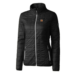 Cincinnati Bengals Cutter & Buck Women's Rainier PrimaLoft Eco Insulated Full-Zip Puffer Jacket - Black outlet