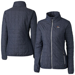 Denver Broncos Cutter & Buck Women's Rainier PrimaLoft Eco Insulated Full-Zip Puffer Jacket - Navy outlet