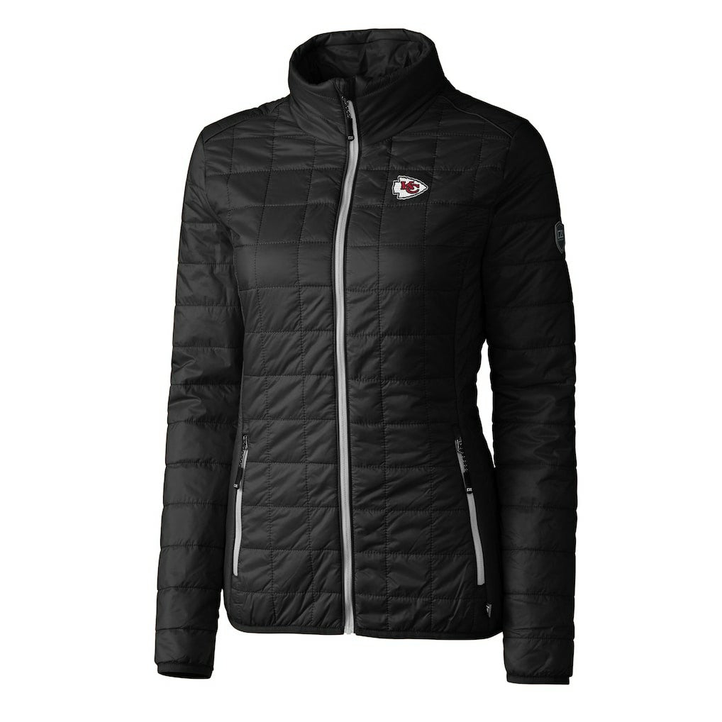 Kansas City Chiefs Cutter & Buck Women's Rainier PrimaLoft Eco Insulated Full-Zip Puffer Jacket - Black discount