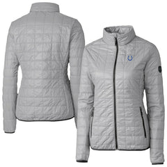 Indianapolis Colts Cutter & Buck Women's Rainier PrimaLoft Eco Insulated Full-Zip Puffer Jacket - Gray for sale