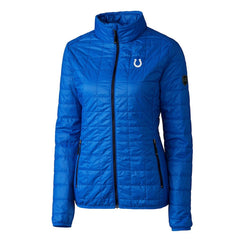 Indianapolis Colts Cutter & Buck Women's Rainier PrimaLoft Eco Insulated Full-Zip Puffer Jacket - Royal online