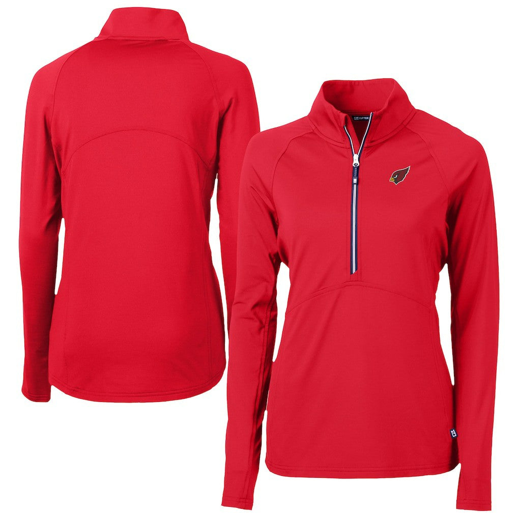 Arizona Cardinals Cutter & Buck Women's Adapt Eco Knit Stretch Recycled Half-Zip Pullover Top - Cardinal online