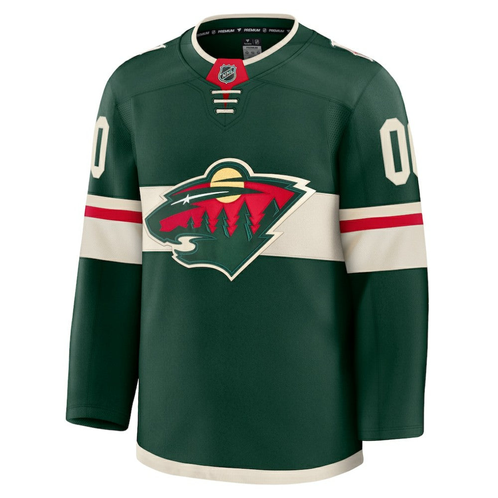 Minnesota Wild Fanatics Home Premium Custom Jersey Green