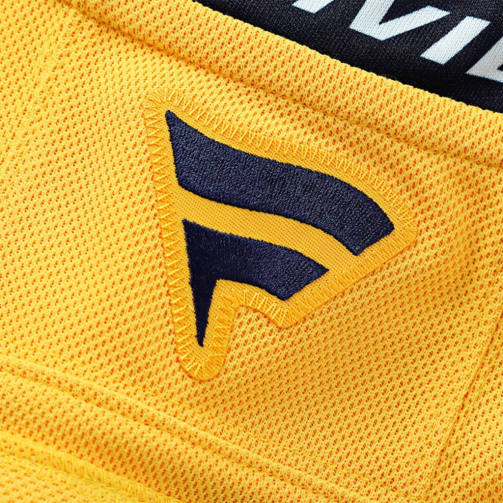 Nashville Predators Fanatics Home Premium Custom Jersey Gold