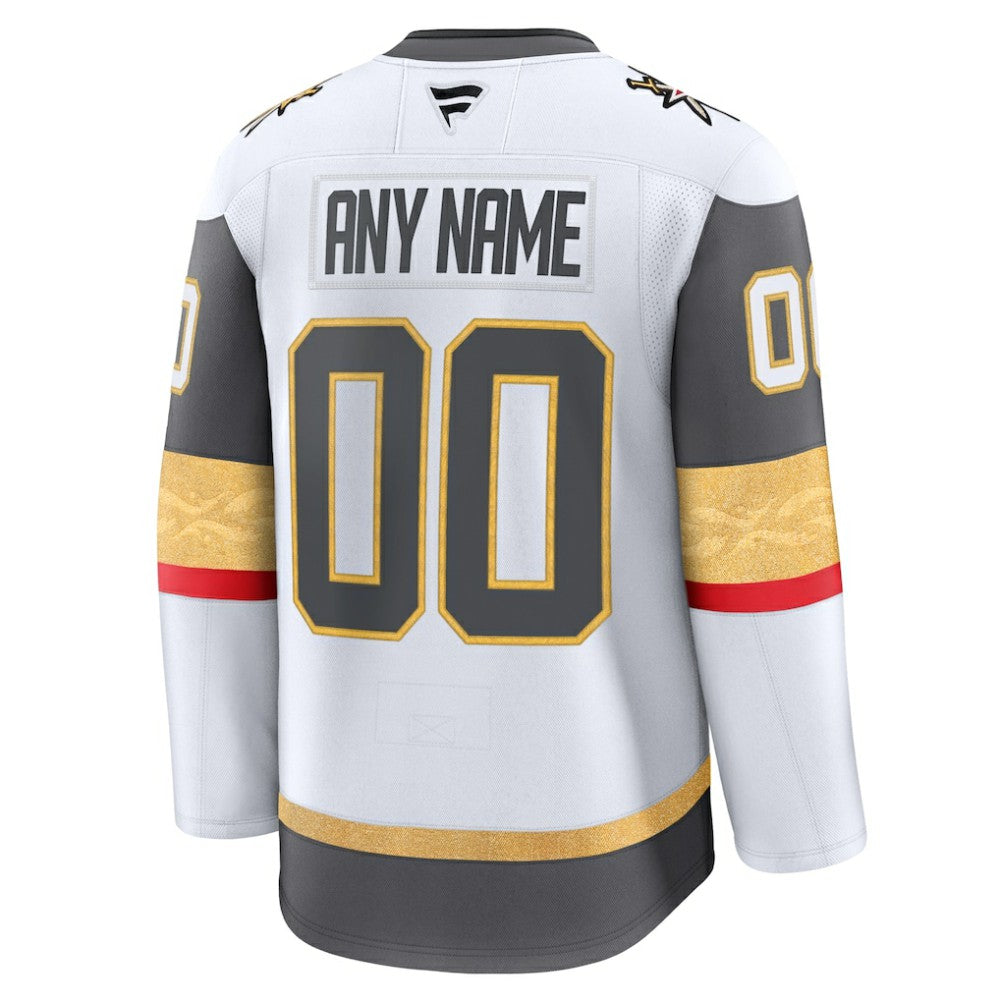 Vegas Golden Knights Fanatics Away Premium Custom Jersey White