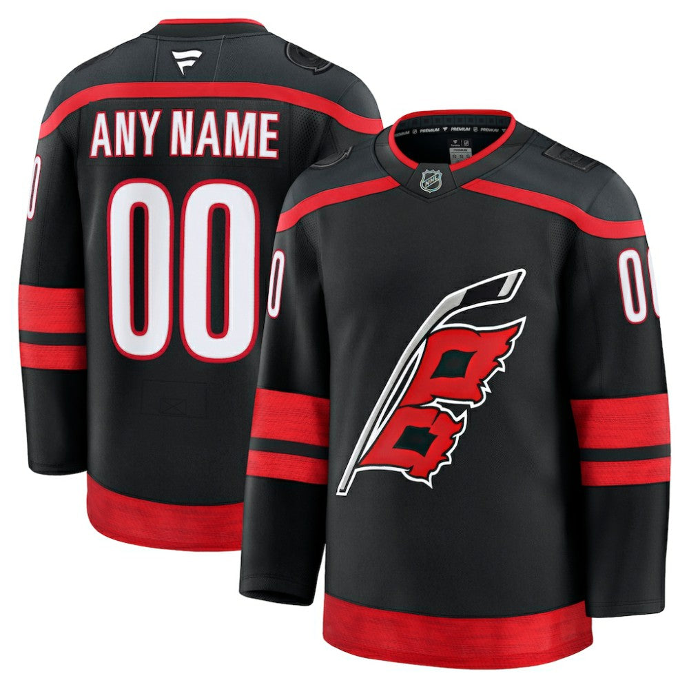 Carolina Hurricanes Fanatics Home Premium Custom Jersey Black