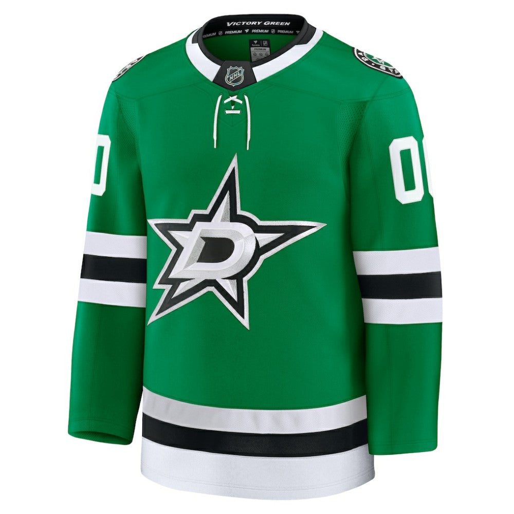 Dallas Stars Fanatics Home Premium Custom Jersey Kelly Green
