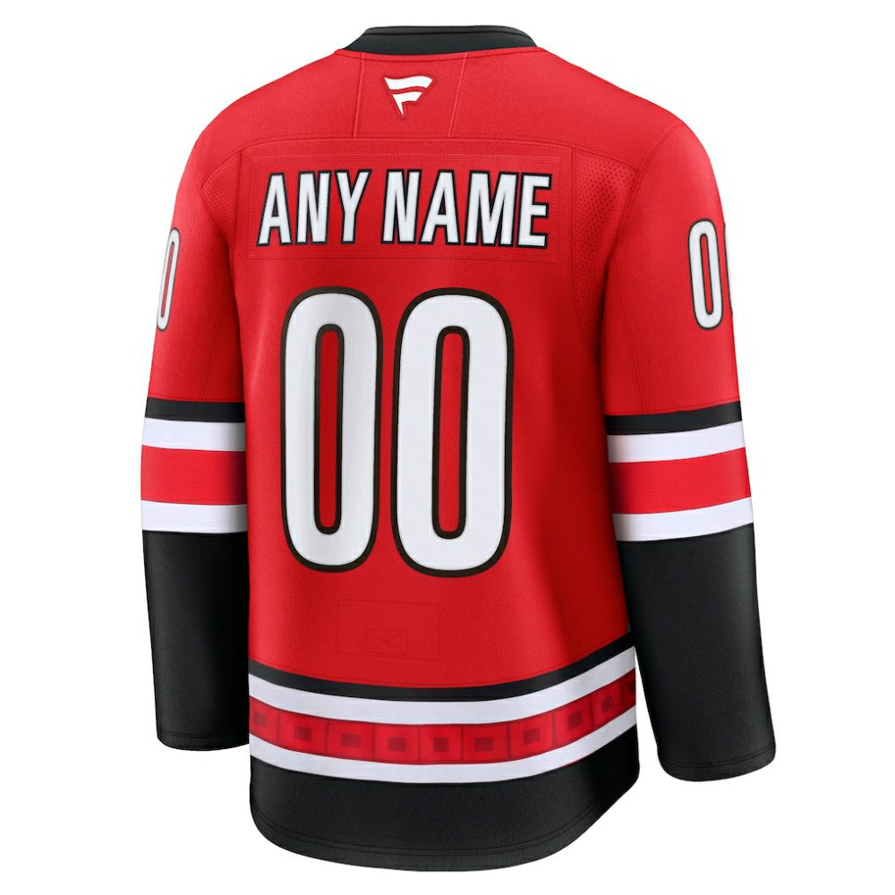 Carolina Hurricanes Fanatics Alternate Premium Custom Jersey Red